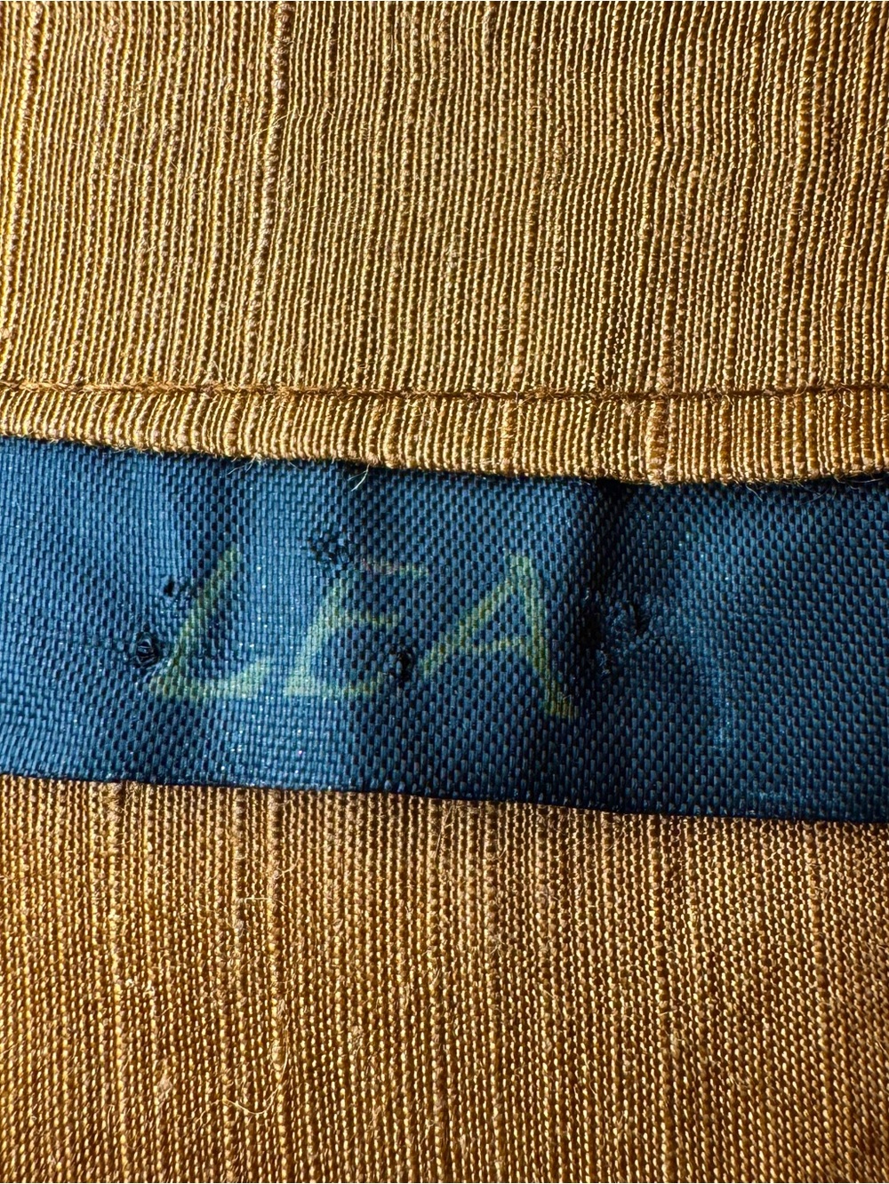 Hemp Silk Open Front Robe Jacket Rust M/L - Picture 5 of 5